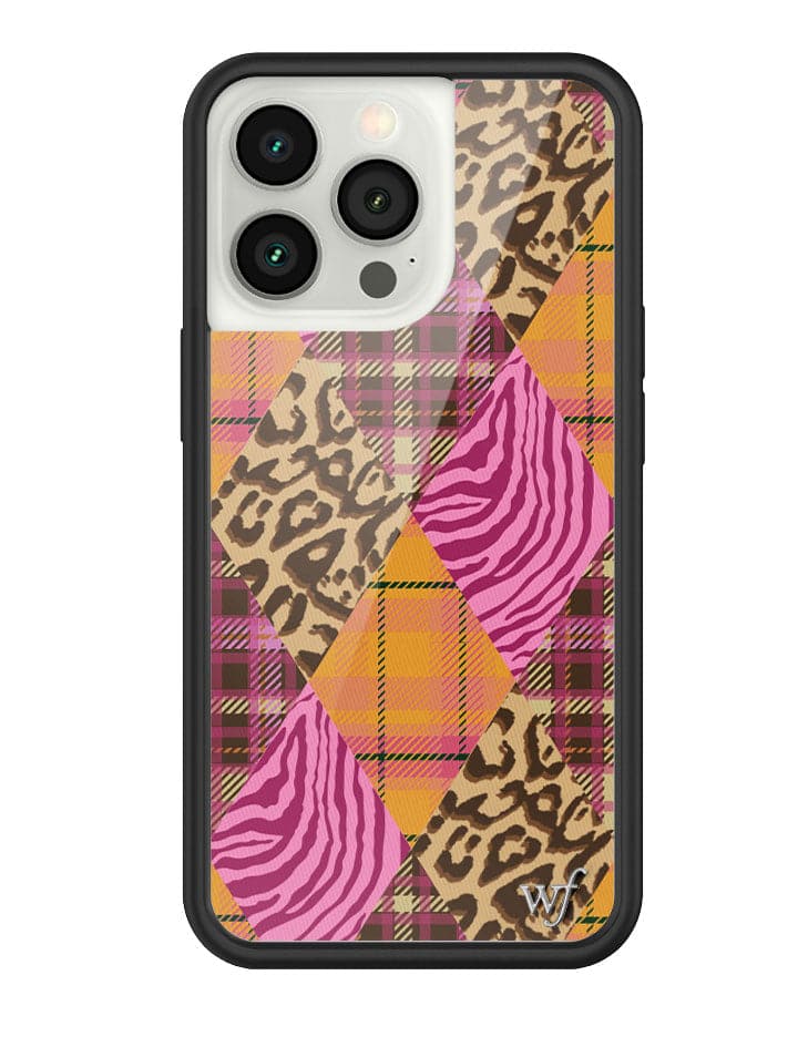 Pretty Prep Patchwork Print iPhone Case with Leopard and Zebra