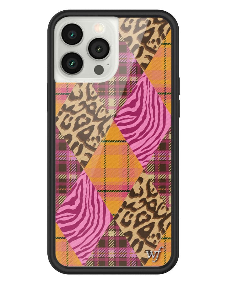 Pretty Prep Patchwork Print iPhone Case with Leopard and Zebra