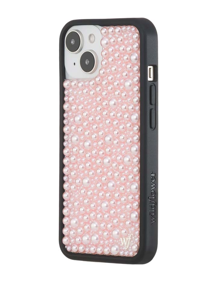 Pearl Pink iPhone Case Embellished Protective Phone Cover - Image 33