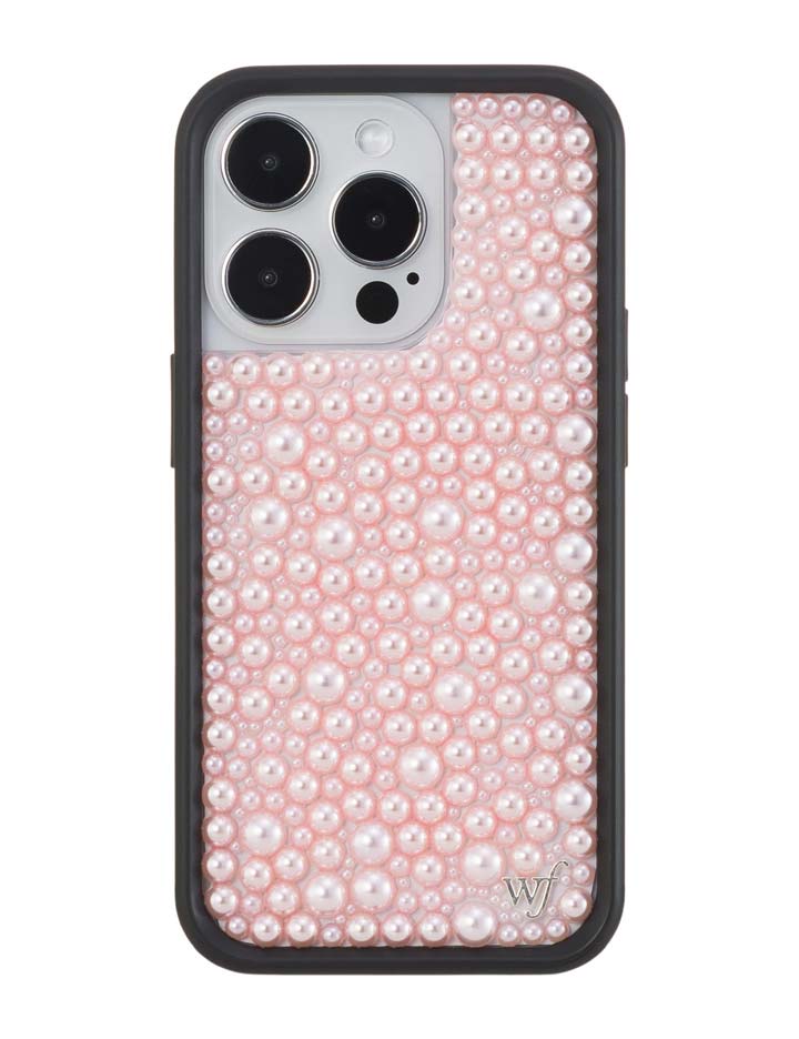 Pearl Pink iPhone Case Embellished Protective Phone Cover - Image 28