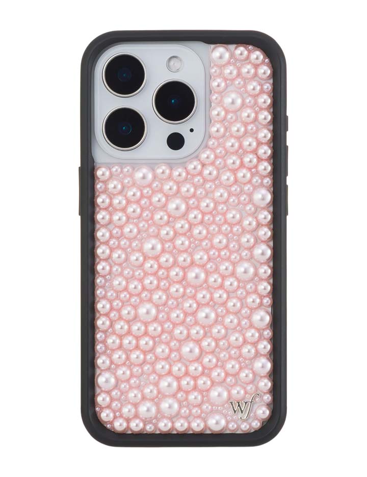 Pearl Pink iPhone Case Embellished Protective Phone Cover - Image 22