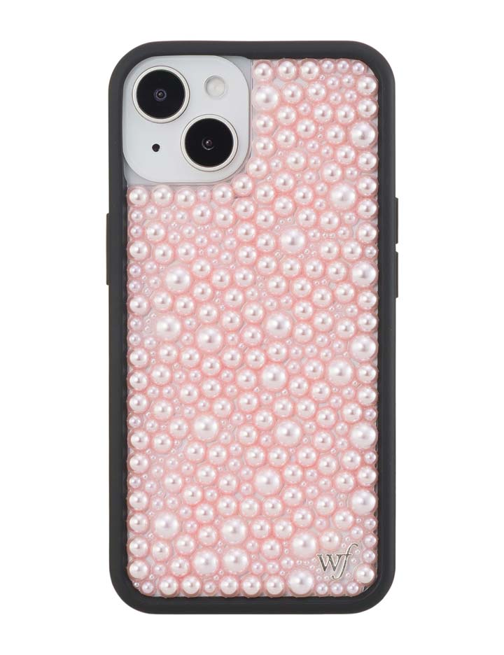 Pearl Pink iPhone Case Embellished Protective Phone Cover - Image 20