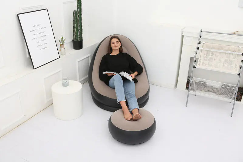 Inflatable Foldable Lounge Chair for Outdoor Use