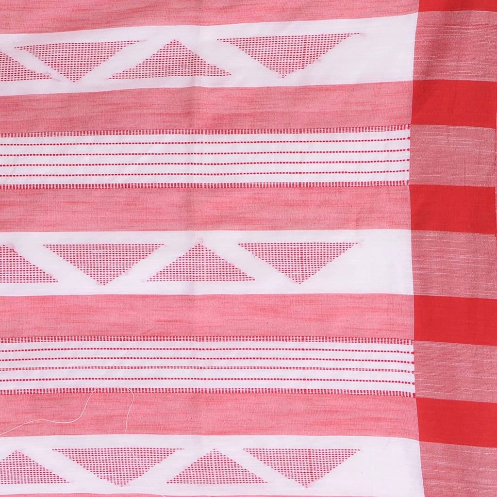 Handloom White Cotton Saree for Women Elegant Ethnic Wear