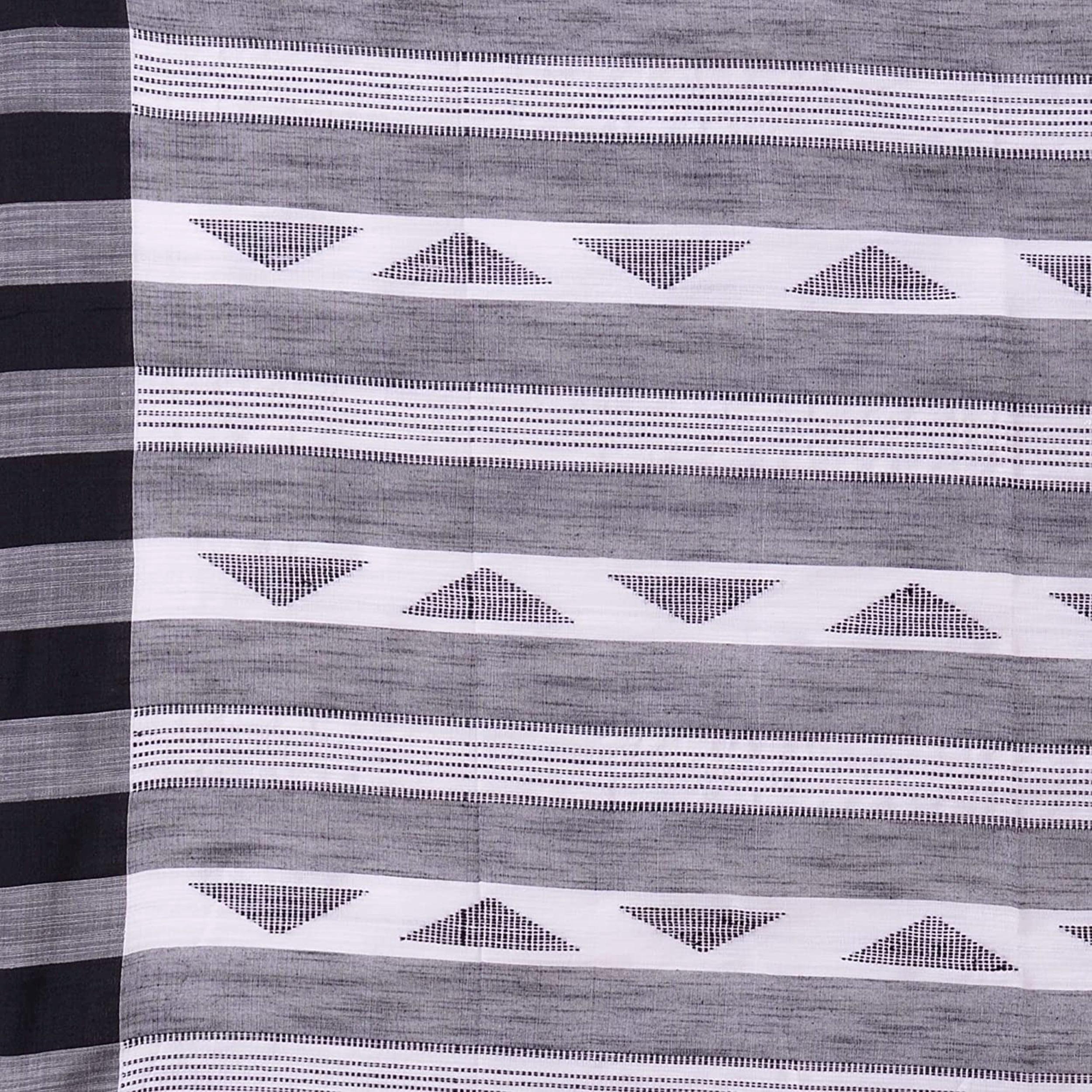 Piyari Fashion Handloom White Cotton Saree