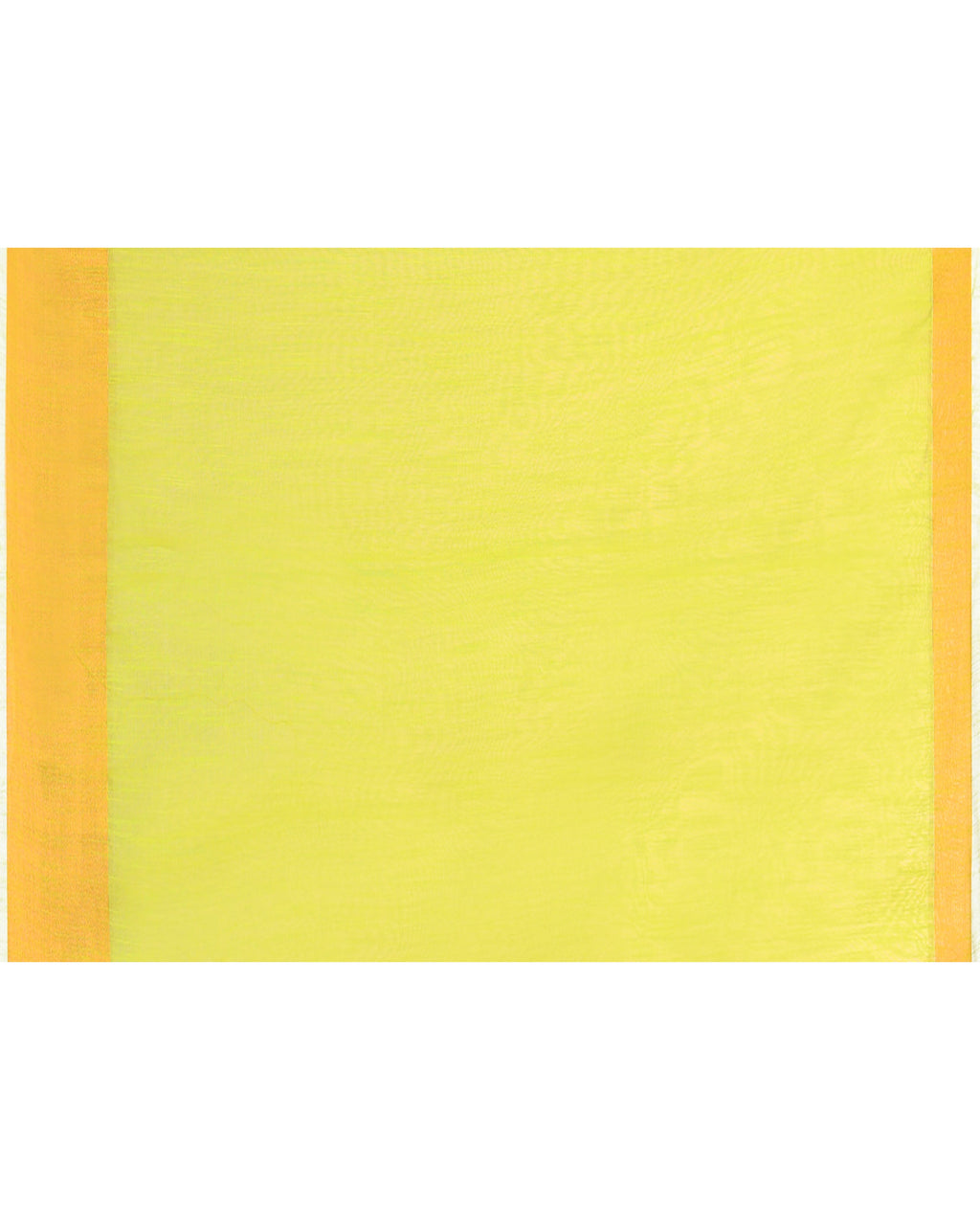 Lemon Cotton Silk Handloom Saree with Blouse Piece