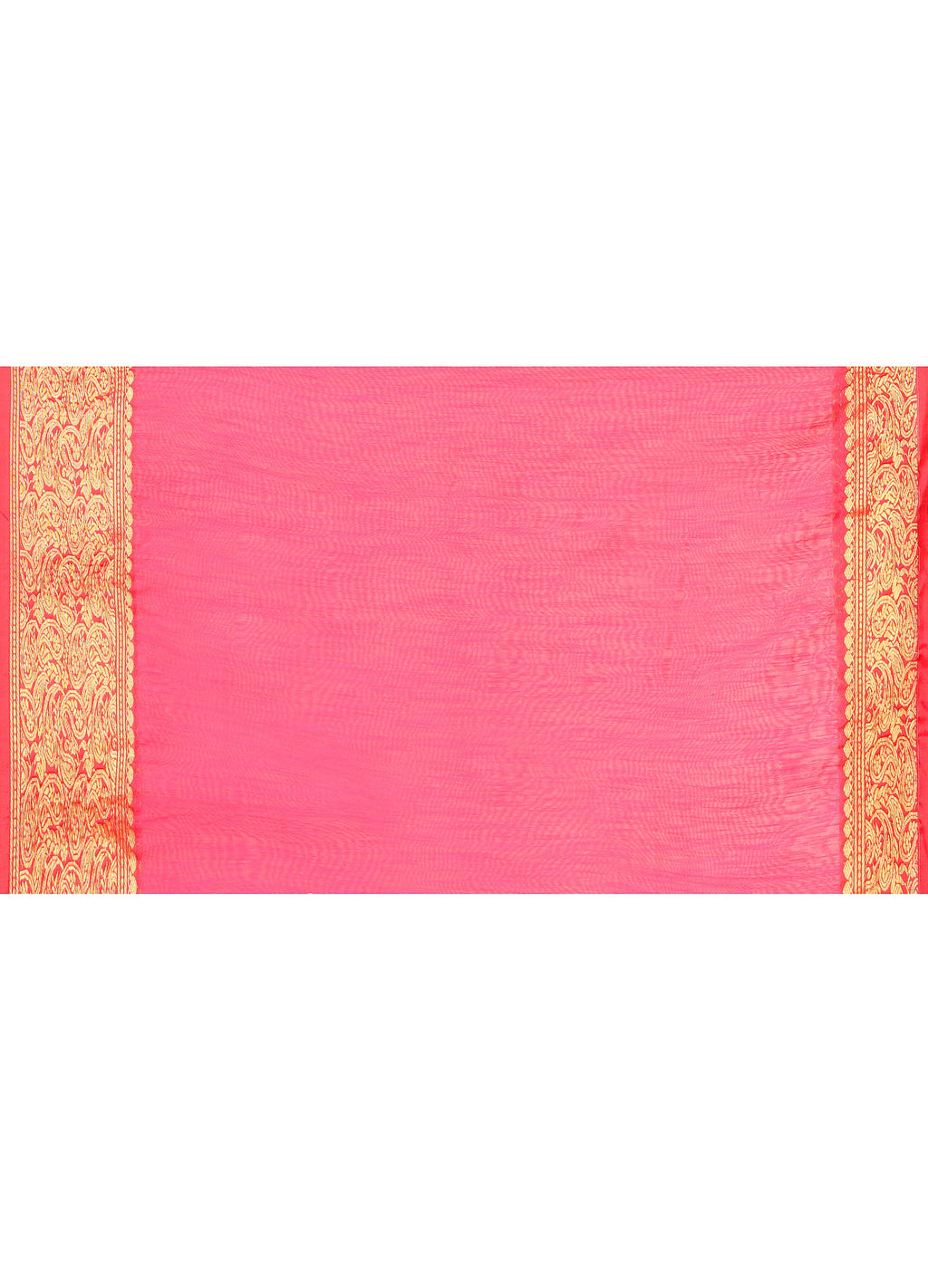 Women`s Rani Cotton Blend Handloom Saree with Matching Blouse