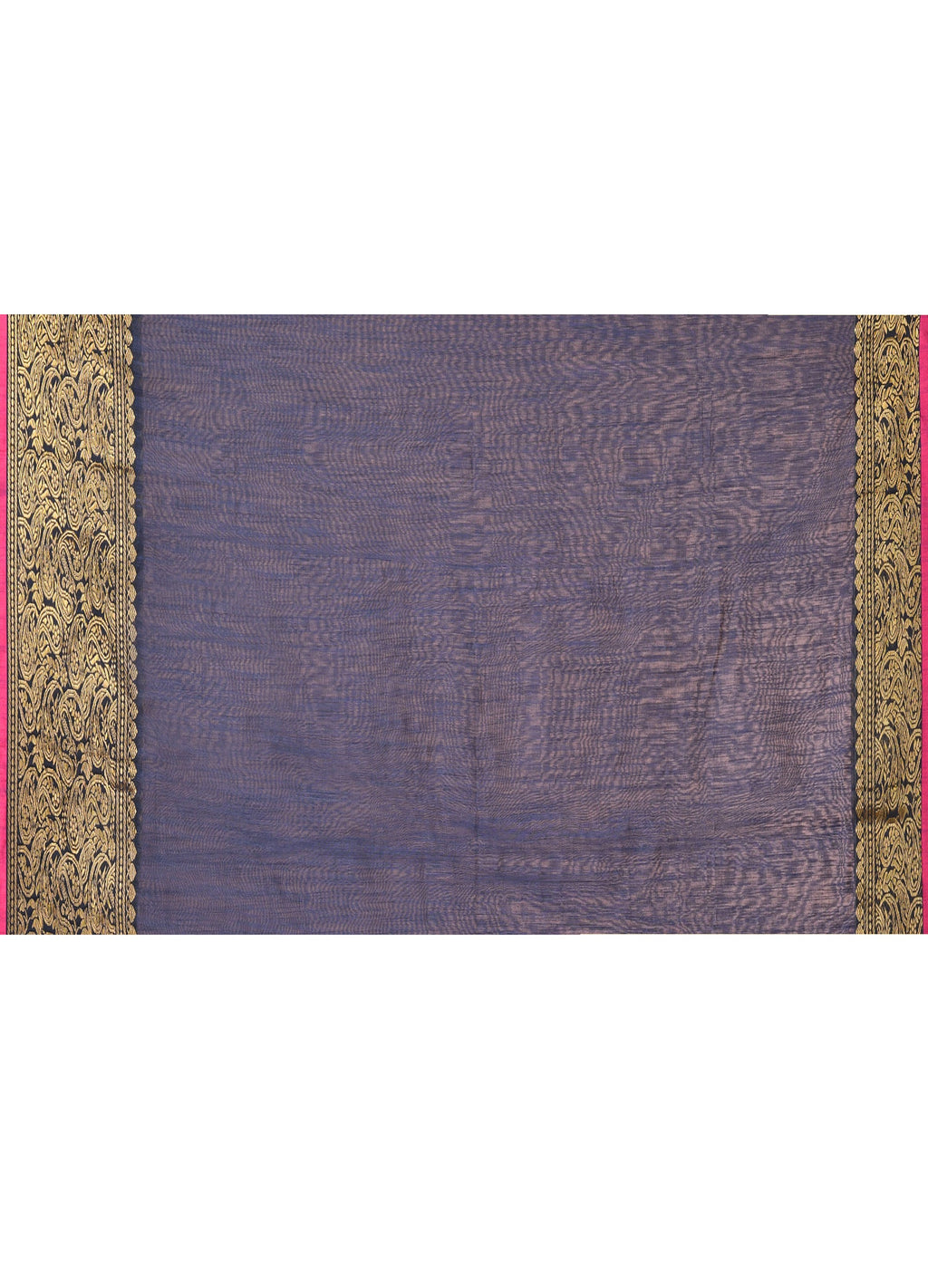 Piyari Fashion Women`s Cotton Blend Grey Handloom Saree With Blouse