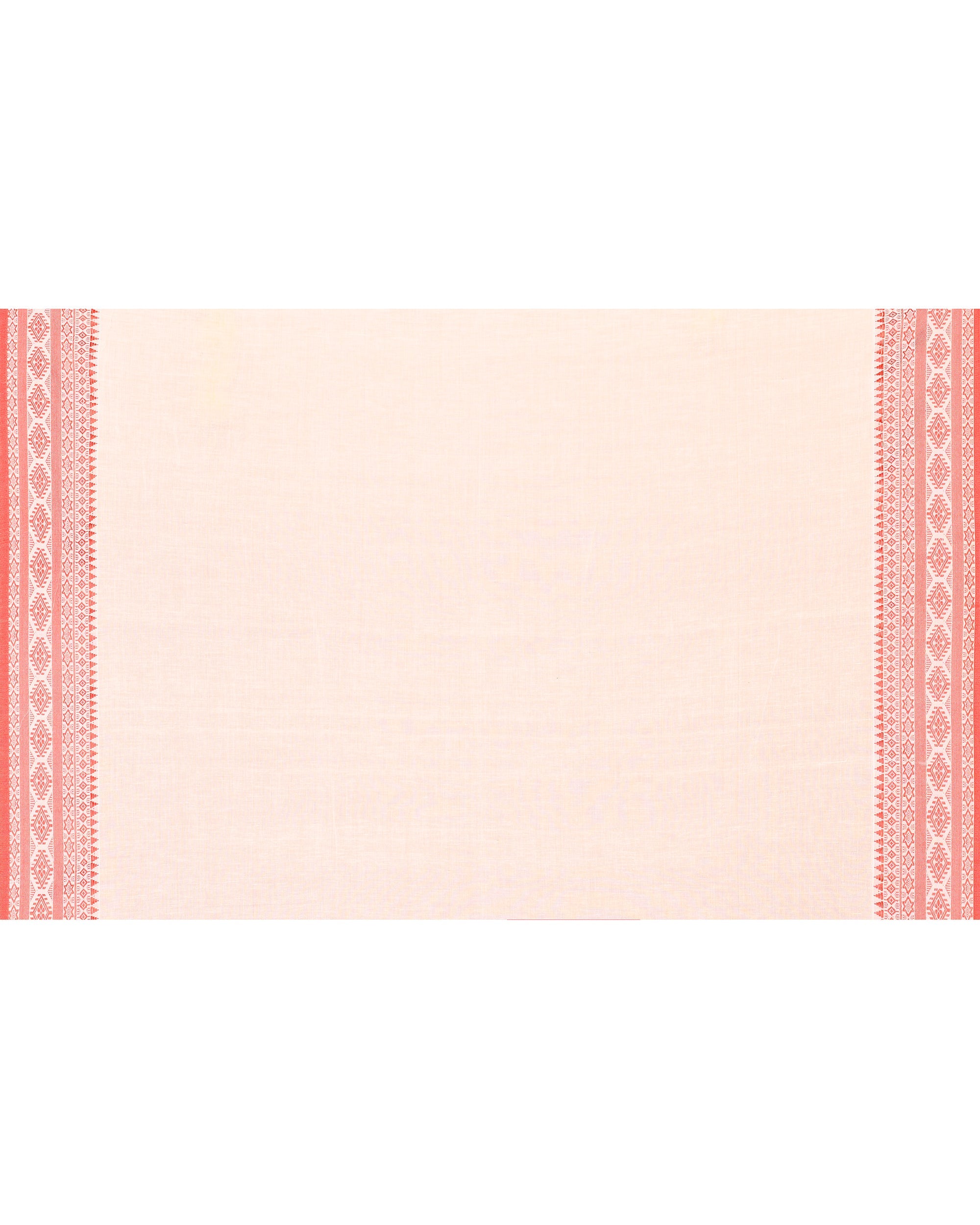 Piyari Fashion Women's White Cotton Handloom Jamdani Saree