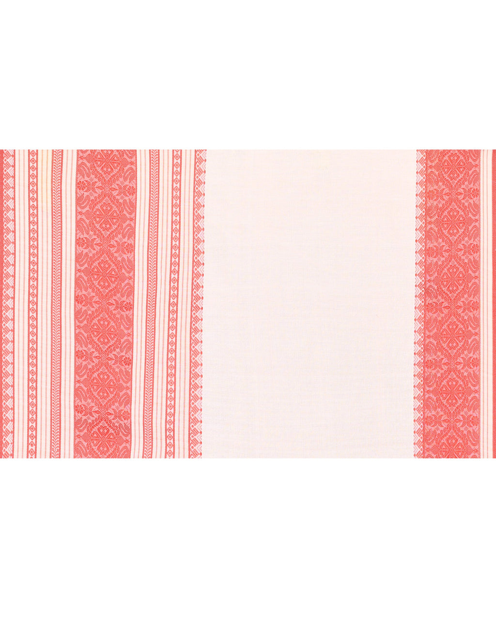 White Cotton Handloom Jamdani Saree