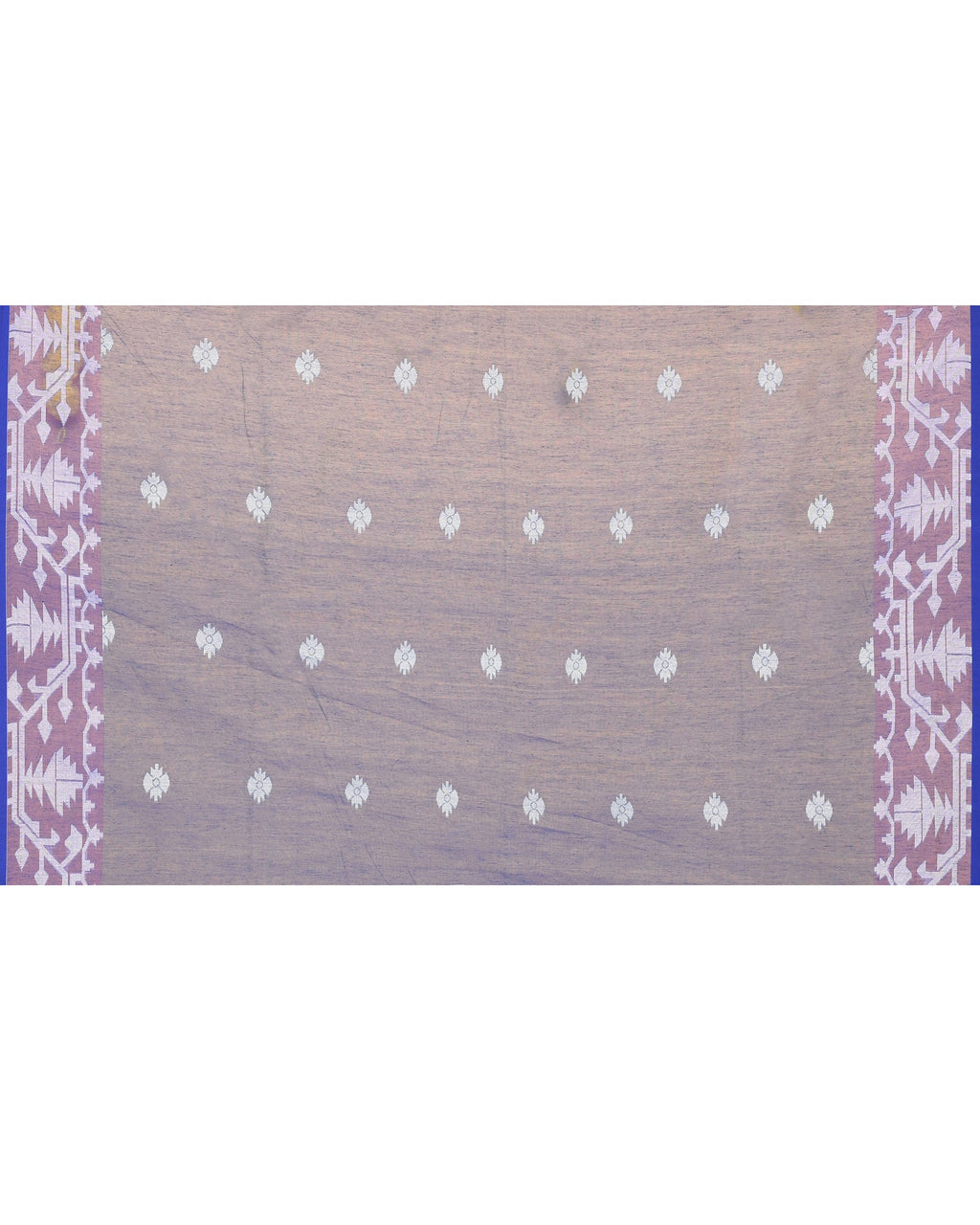 Piyari Fashion Women's Blue Resham Silk Jamdani Saree