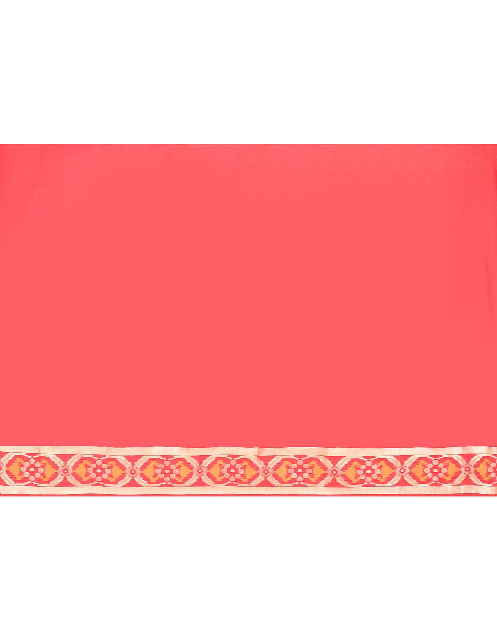 Beige Bangalore Silk Saree with Traditional Zari Border