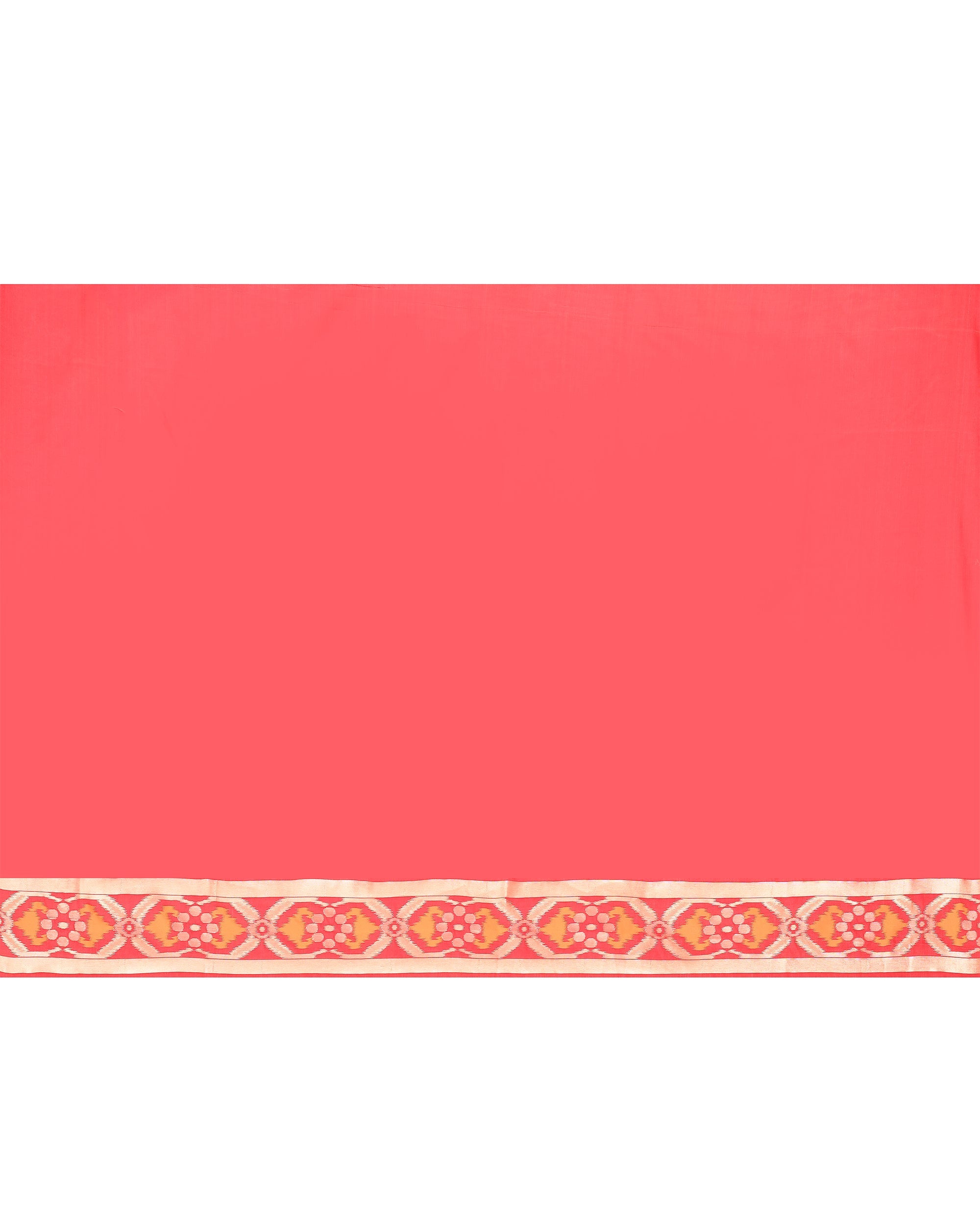 Beige Bangalore Silk Saree with Traditional Zari Border