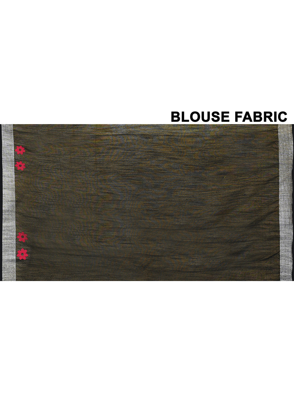 Black Exclusive Applique Saree with Matching Blouse Piece