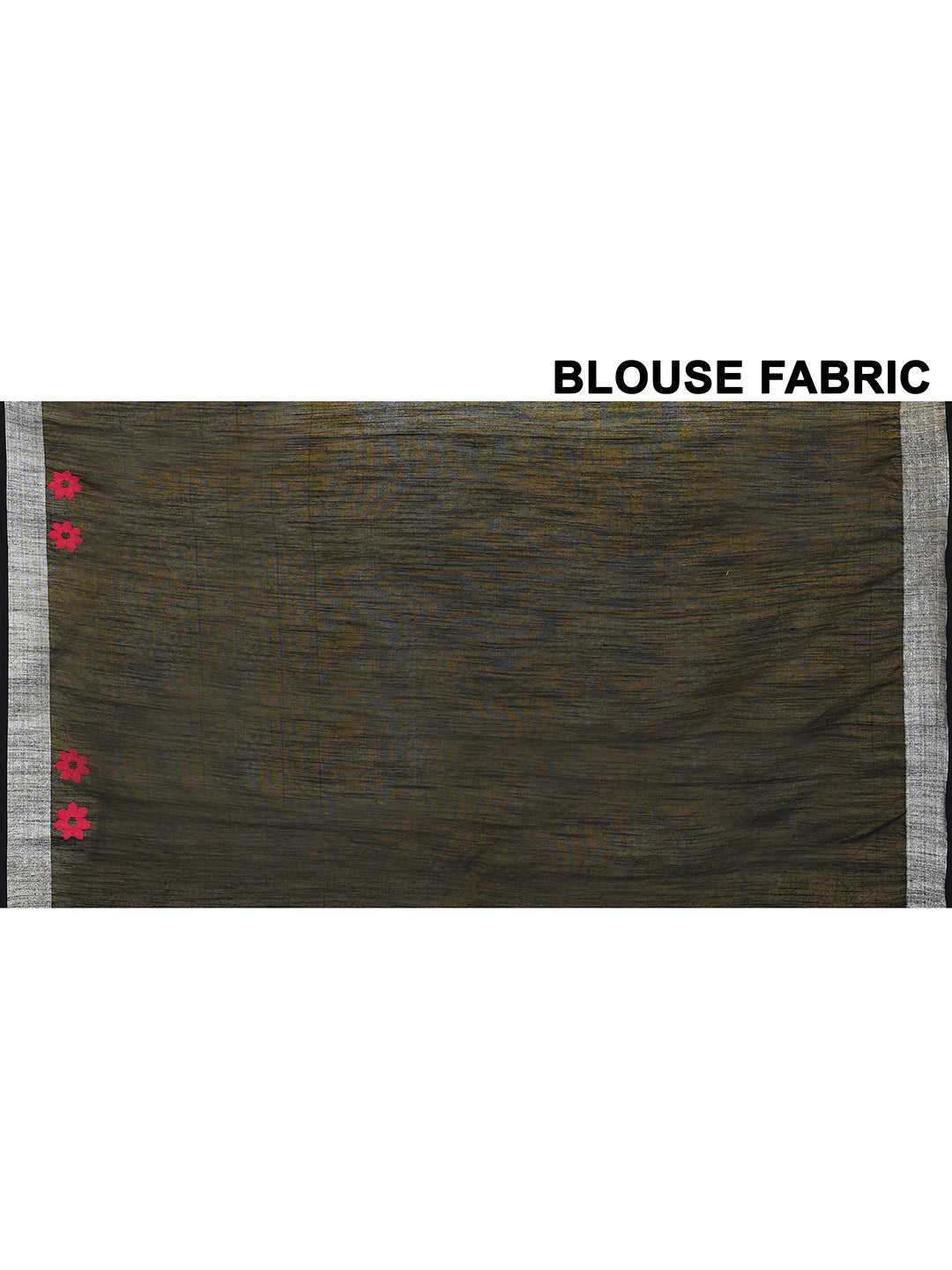 Black Exclusive Applique Saree with Matching Blouse Piece