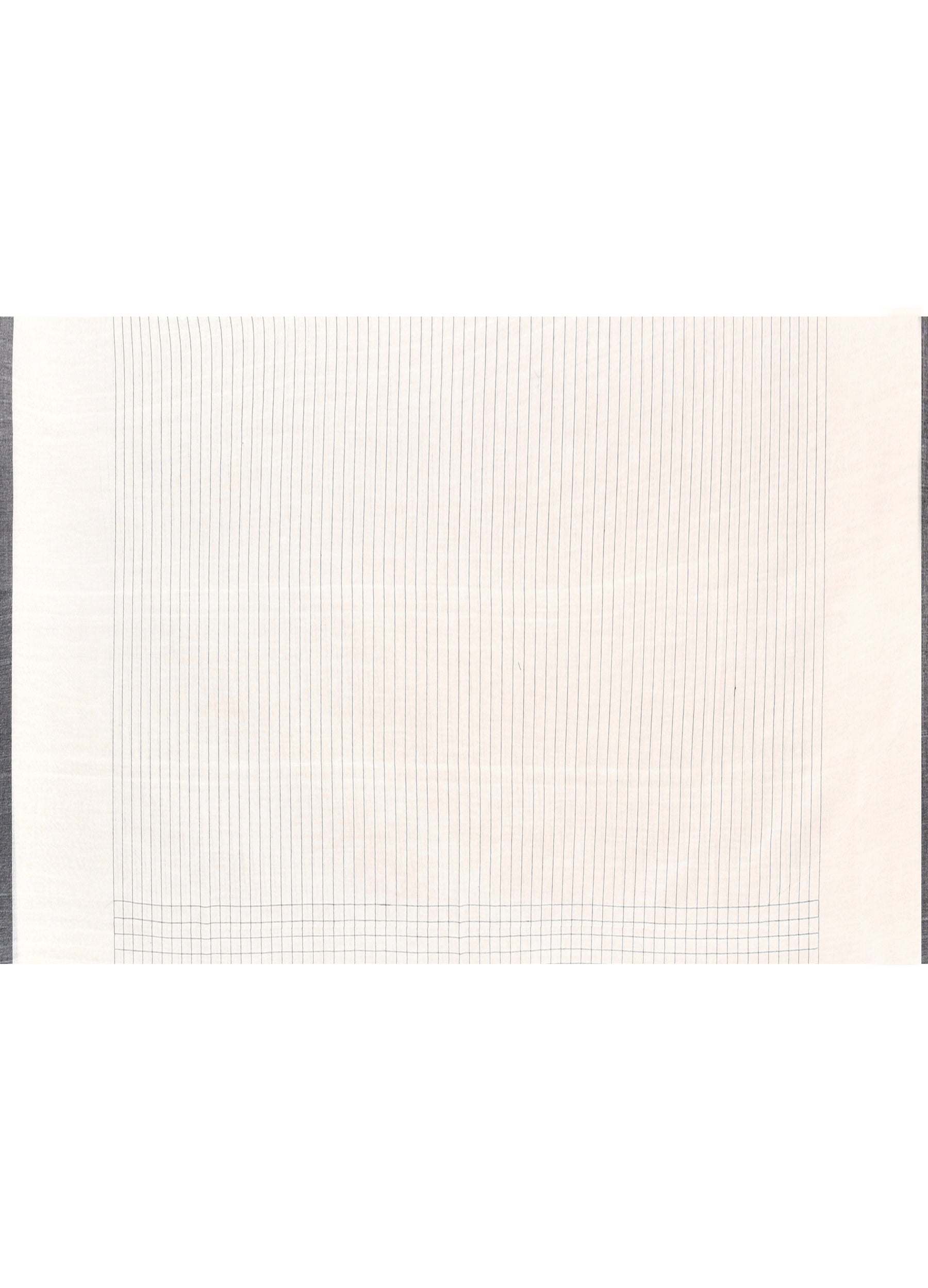 Off White Mul Cotton Jamdani Handloom Saree with Blouse