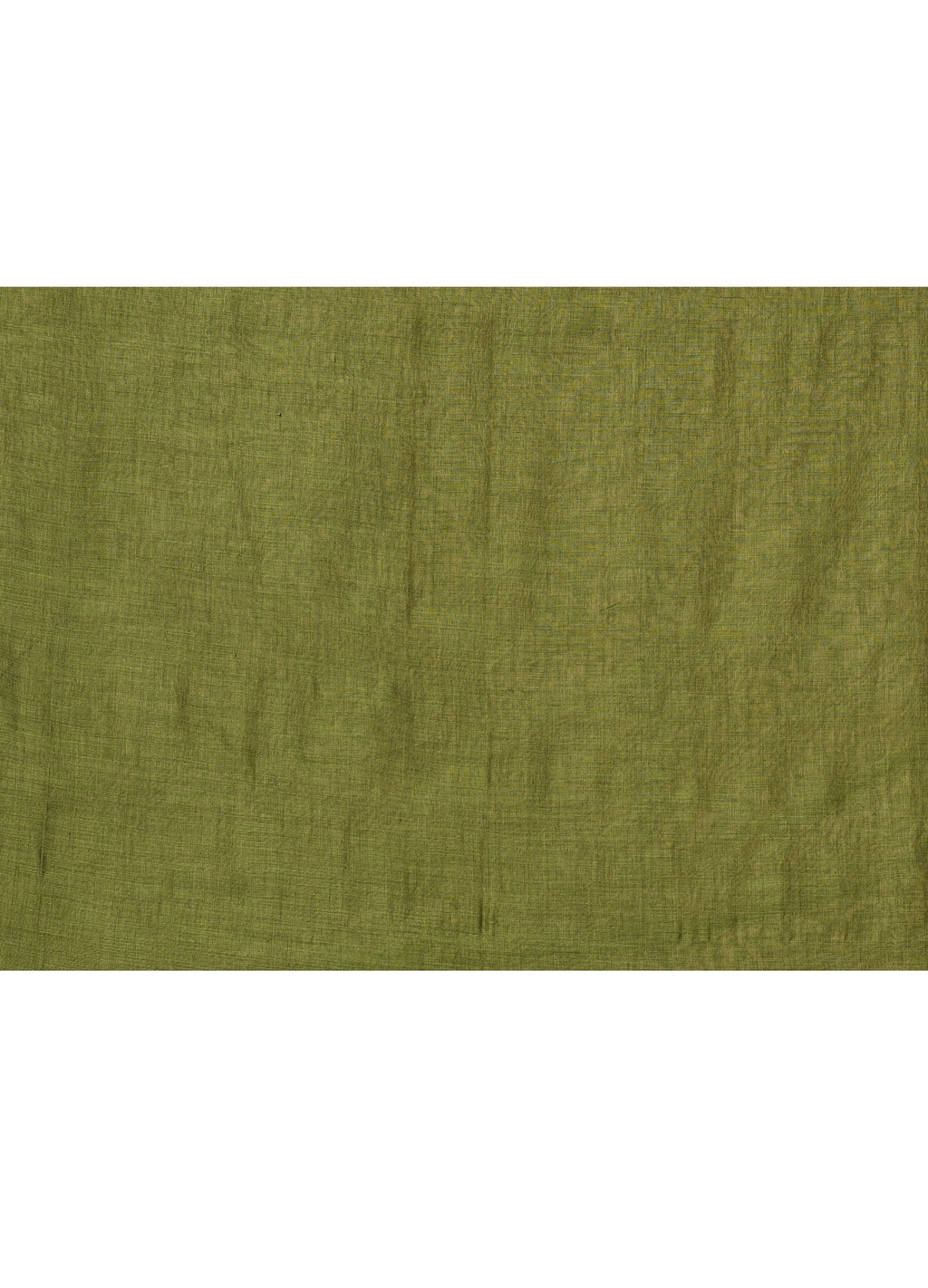 Moss Green Cotton Handloom Sequin Saree with Blouse