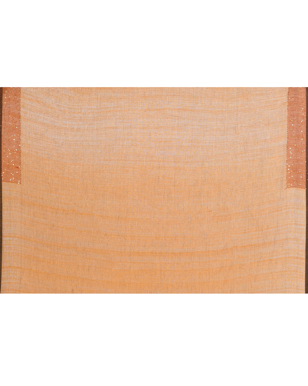 Bronze Embellished Sequined Cotton Saree for Festive Occasions