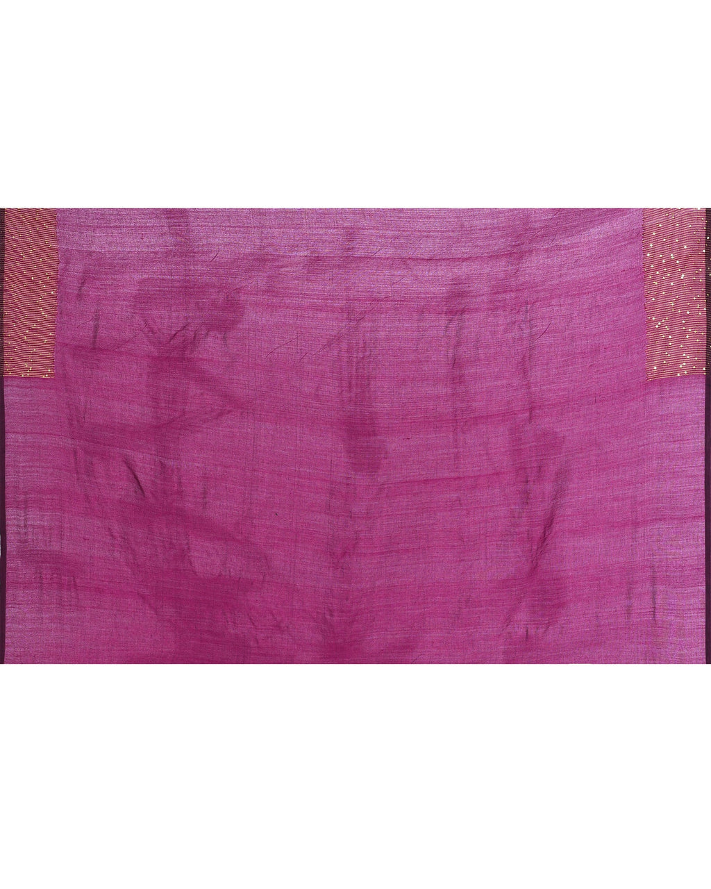 Magenta Embellished Sequined Cotton Saree