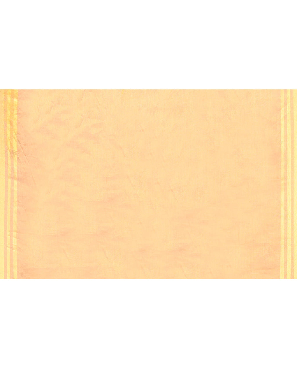 Beige Zari Cotton Handloom Tissue Saree with Red Borders
