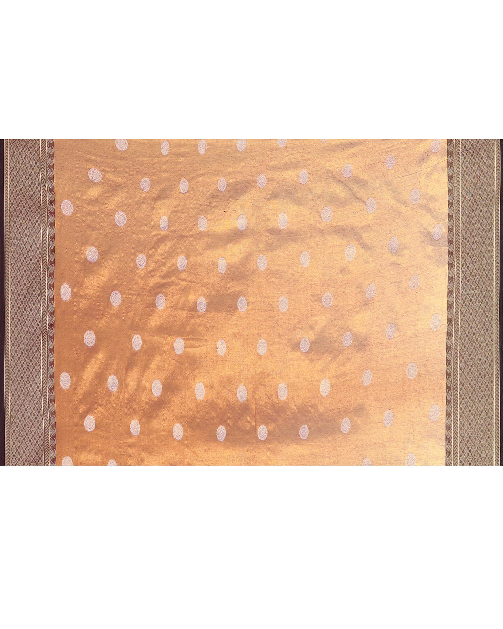Gold Magenta Dual Tone Handloom Tissue Jamdani Saree