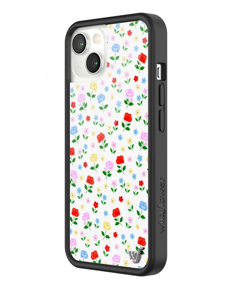 Prairie Floral iPhone Case with Pink Red Blue Yellow Flowers - Image 30