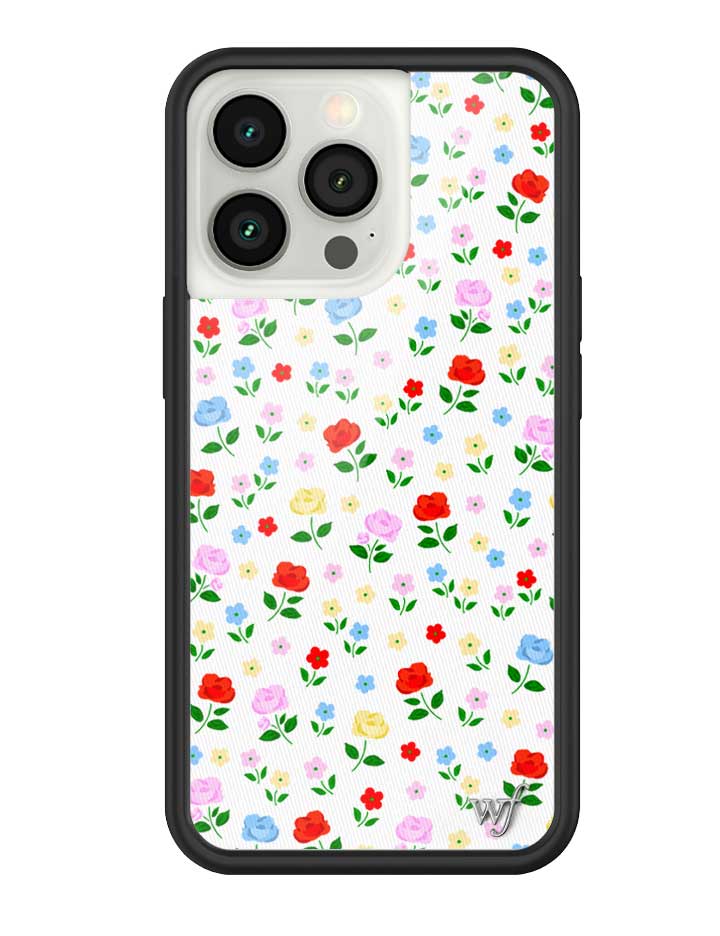 Prairie Floral iPhone Case with Pink Red Blue Yellow Flowers - Image 27