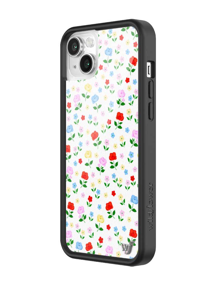 Prairie Floral iPhone Case with Pink Red Blue Yellow Flowers - Image 24