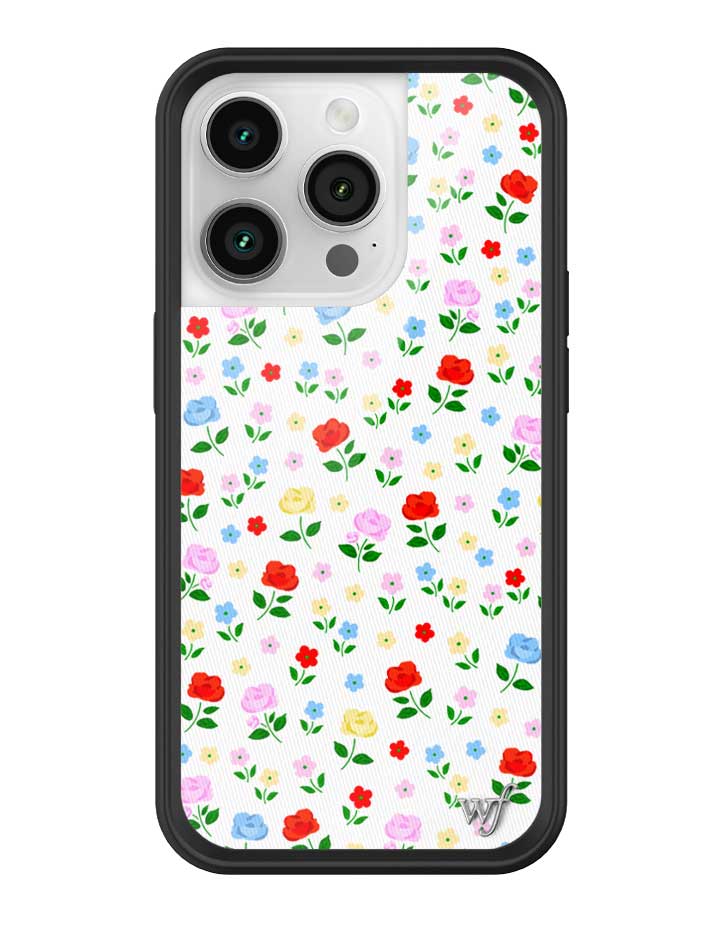 Prairie Floral iPhone Case with Pink Red Blue Yellow Flowers - Image 21