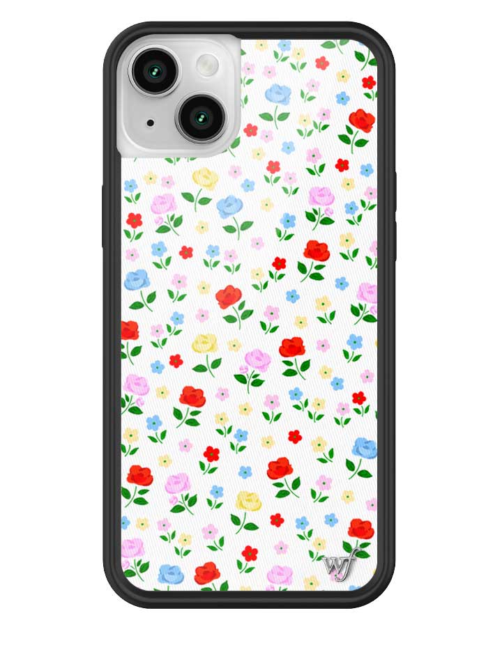 Prairie Floral iPhone Case with Pink Red Blue Yellow Flowers - Image 19