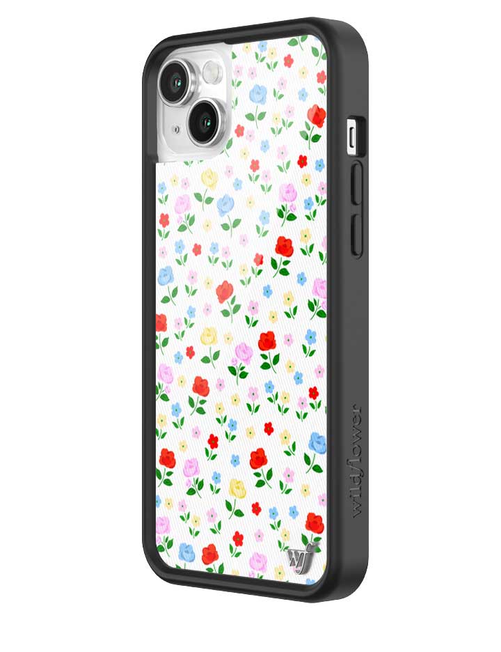 Prairie Floral iPhone Case with Pink Red Blue Yellow Flowers - Image 20