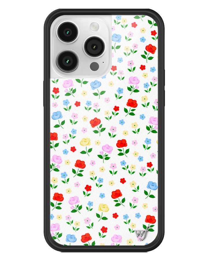 Prairie Floral iPhone Case with Pink Red Blue Yellow Flowers - Image 17