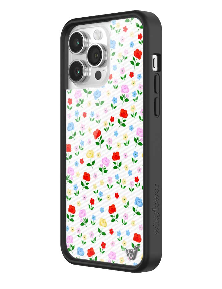 Prairie Floral iPhone Case with Pink Red Blue Yellow Flowers - Image 18