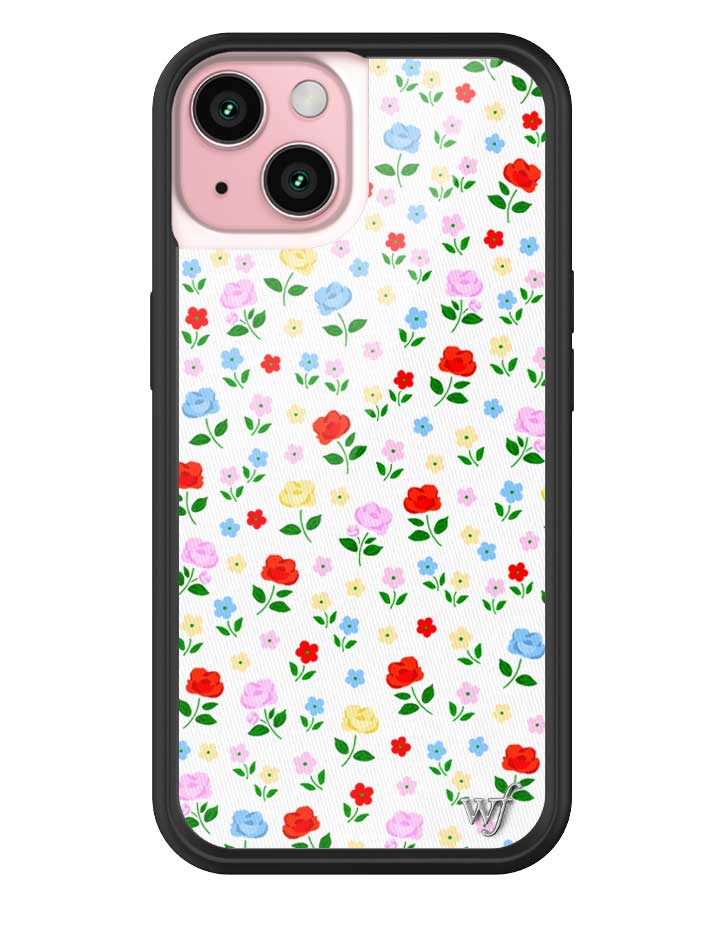 Prairie Floral iPhone Case with Pink Red Blue Yellow Flowers - Image 15