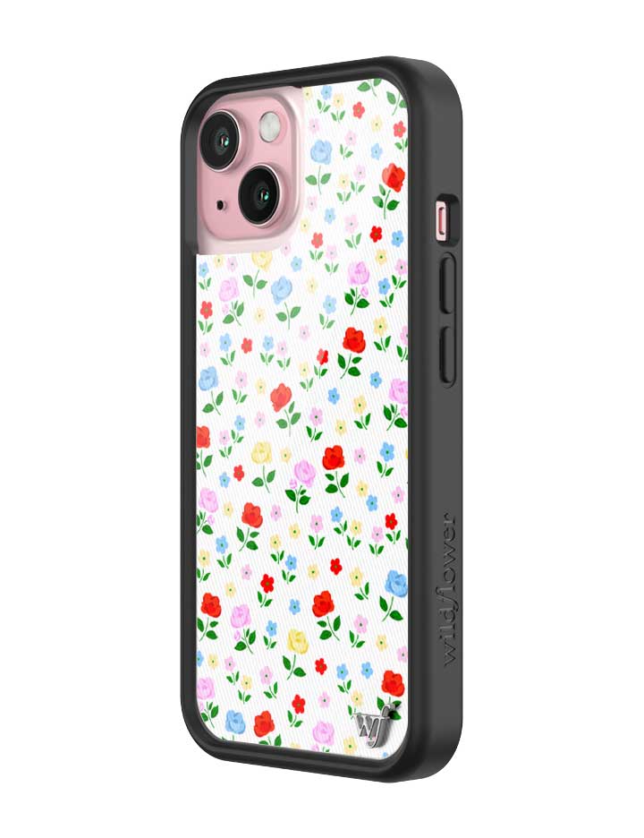Prairie Floral iPhone Case with Pink Red Blue Yellow Flowers - Image 16