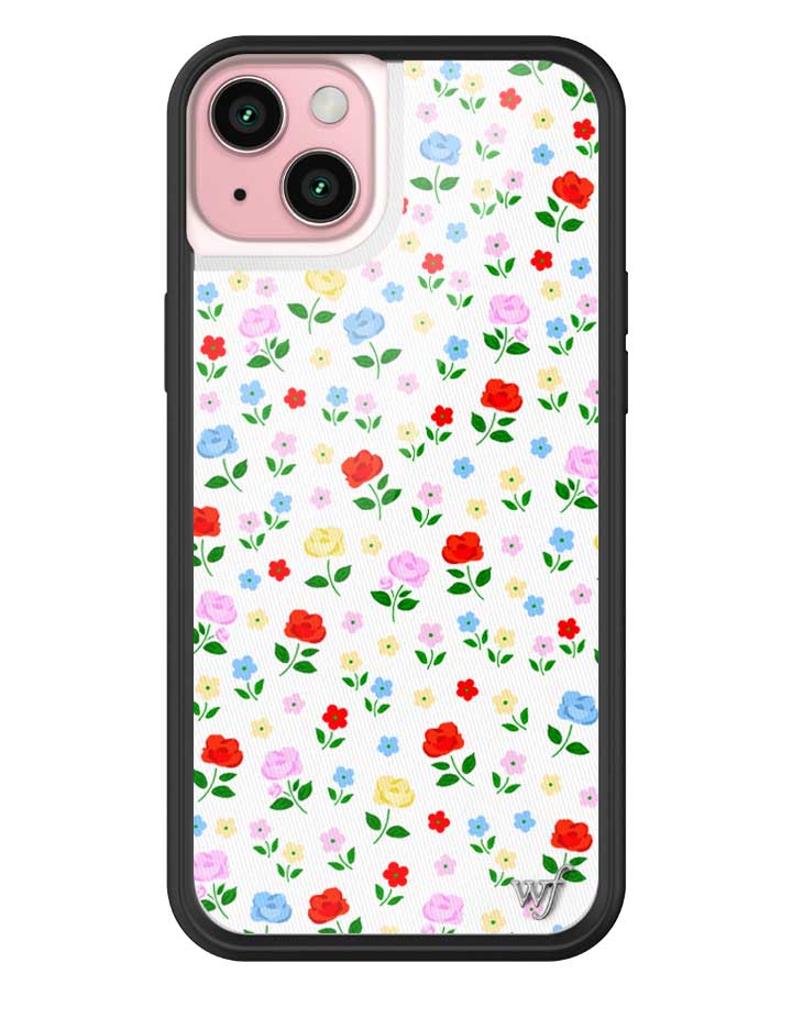 Prairie Floral iPhone Case with Pink Red Blue Yellow Flowers - Image 11