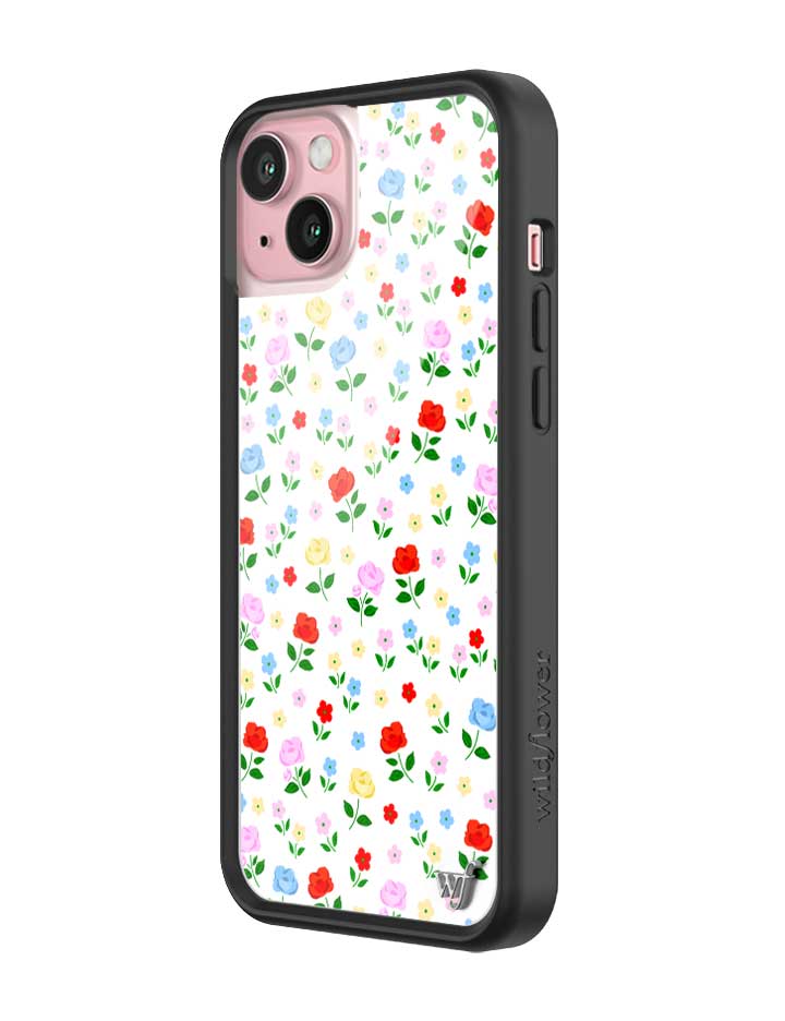 Prairie Floral iPhone Case with Pink Red Blue Yellow Flowers - Image 12