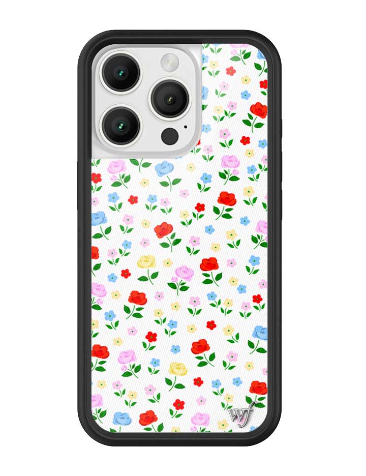 Prairie Floral iPhone Case with Pink Red Blue Yellow Flowers - Image 5