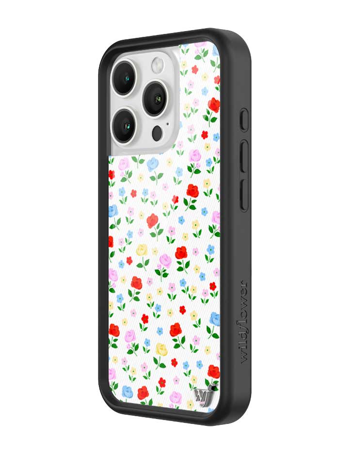 Prairie Floral iPhone Case with Pink Red Blue Yellow Flowers - Image 6