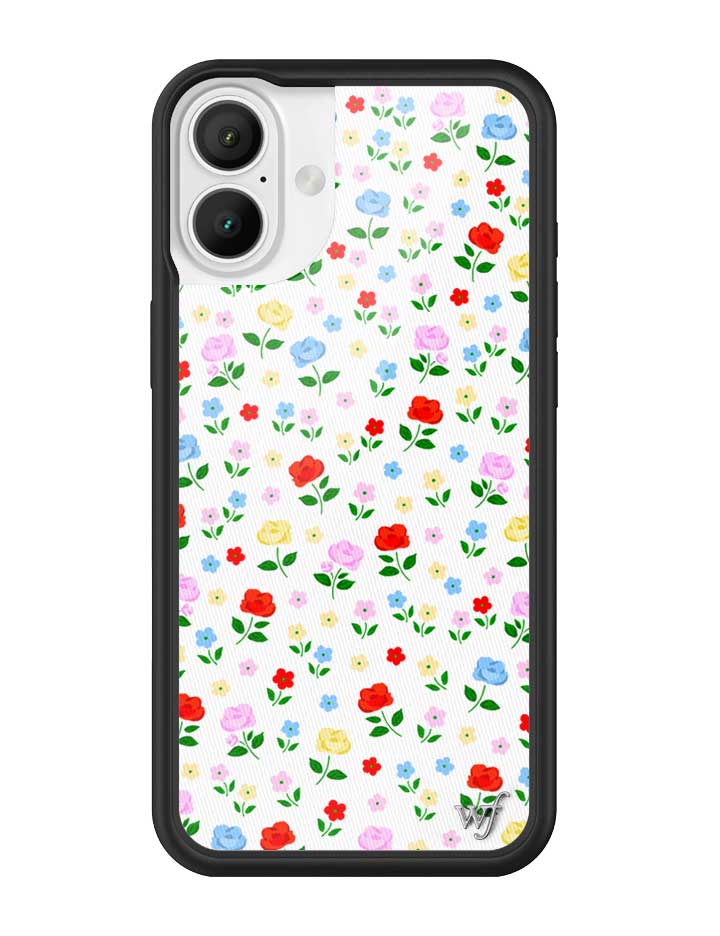 Prairie Floral iPhone Case with Pink Red Blue Yellow Flowers - Image 3
