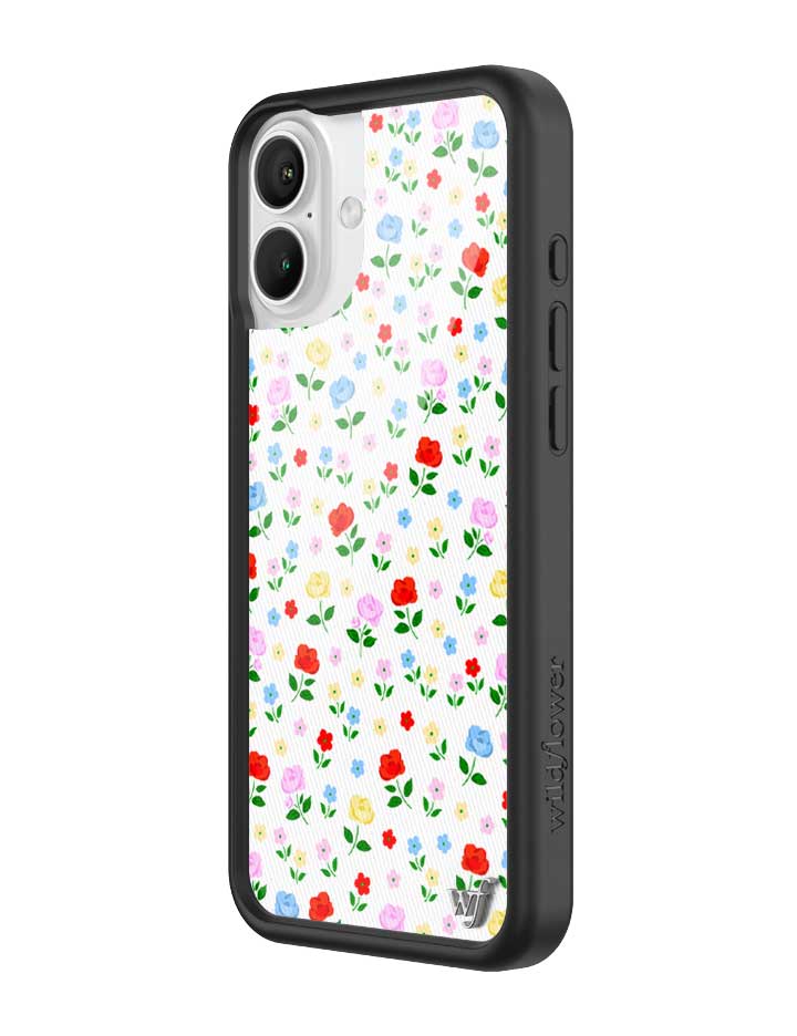 Prairie Floral iPhone Case with Pink Red Blue Yellow Flowers - Image 4