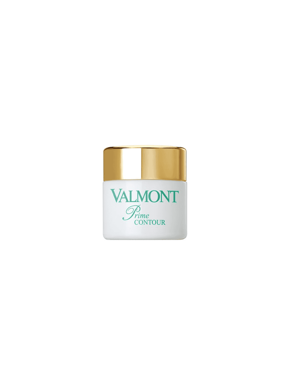 Elegant white and gold container of Valmont Prime Contour eye and lip cream.