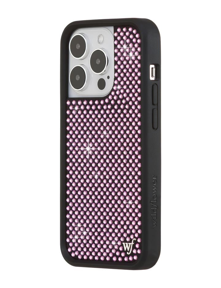 Pink Rhinestone iPhone Case Sparkle Protective Cover