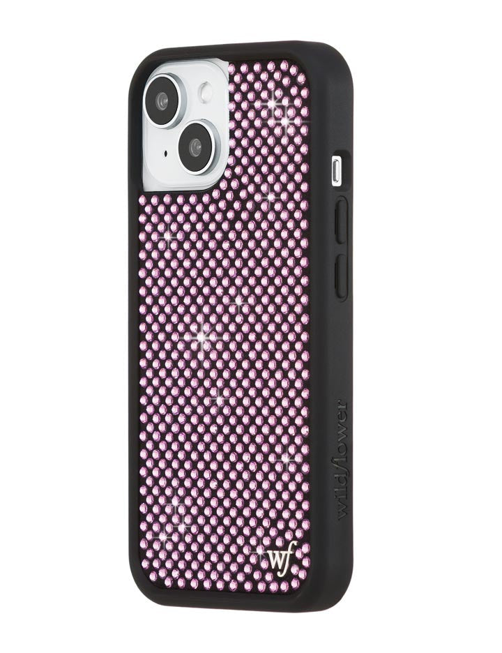 Pink Rhinestone iPhone Case Sparkle Protective Cover