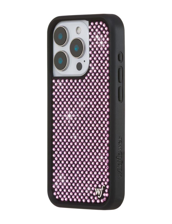 Pink Rhinestone iPhone Case Sparkle Protective Cover