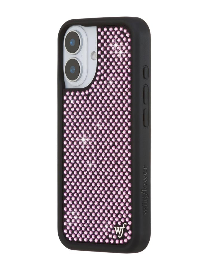 Pink Rhinestone iPhone Case Sparkle Protective Cover