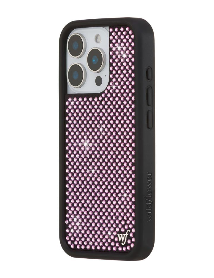 Pink Rhinestone iPhone Case Sparkle Protective Cover