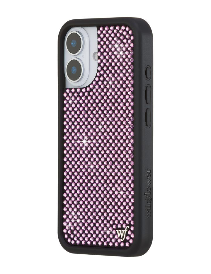 Pink Rhinestone iPhone Case Sparkle Protective Cover