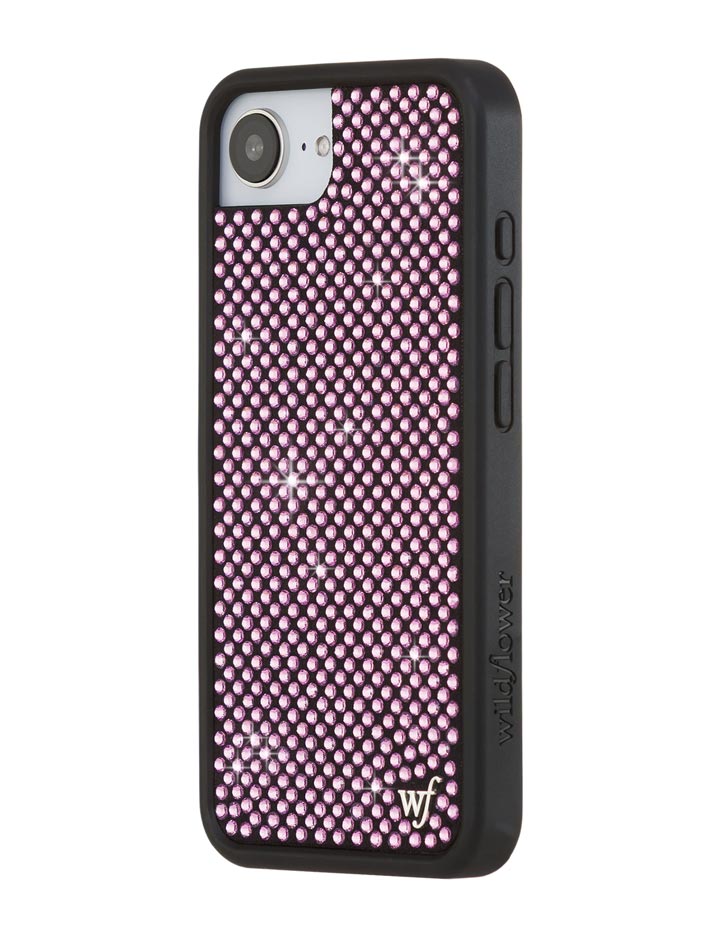 Pink Rhinestone iPhone Case Sparkle Protective Cover