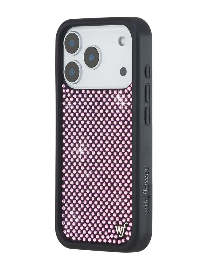 Pink Rhinestone iPhone Case Sparkle Protective Cover